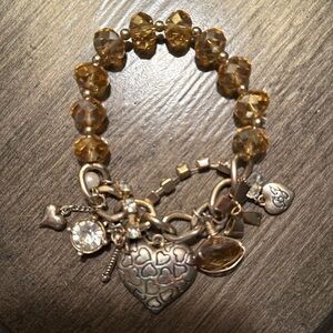 Betsey Johnson stretch Charm Bracelet excellent condition